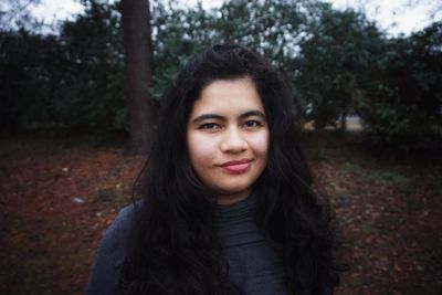 Portrait of smiling young woman