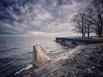 Scenic view of sea against sky