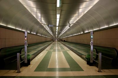 Empty subway station