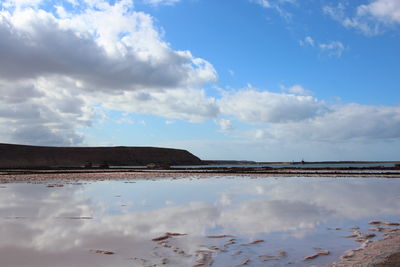 Panoramic view of sea against sky