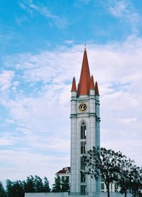 Low angle view of building against sky