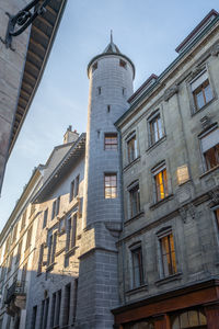 Low angle view of building against sky