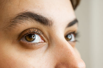 Close-up of woman face