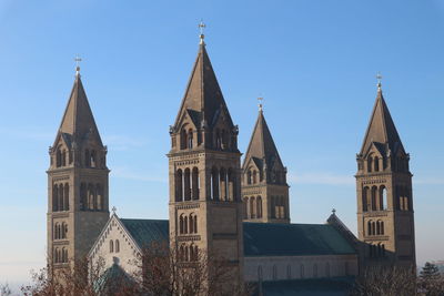 Low angle view of a church against sky