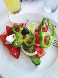 Close-up of salad in plate