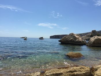 Scenic view of sea against sky