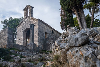 Low angle view of church