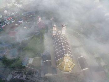 High angle view of cityscape