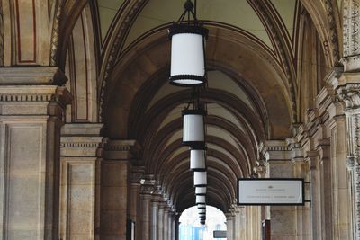 Low angle view of ceiling of building