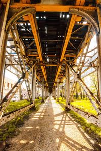 High angle view of bridge