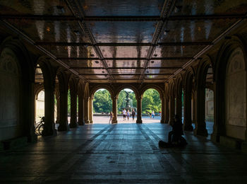 Interior of bethesda terrace in central park