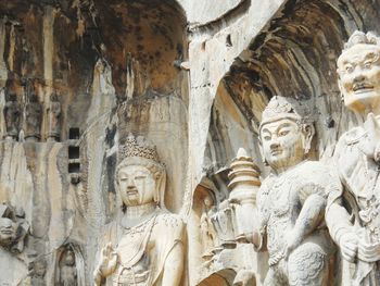 Low angle view of buddha statue in a temple