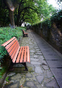 Bench in park