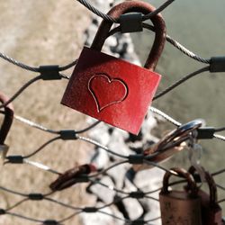 Love locks on pont des arts