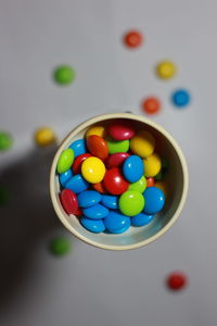 Close-up of multi colored candies