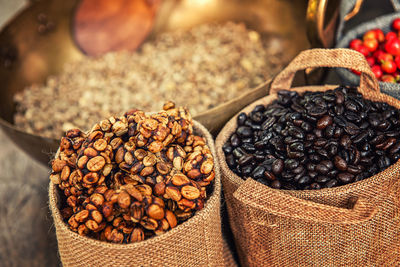 Close-up of coffee beans