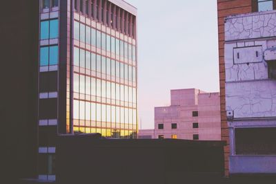 Low angle view of modern building