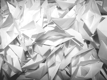 Full frame shot of paper boats