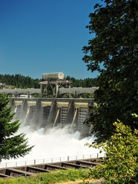 View of dam against sky