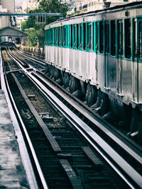 Streetcar with tracks