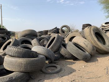 Close-up of abandoned truck