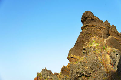 Low angle view of clear blue sky