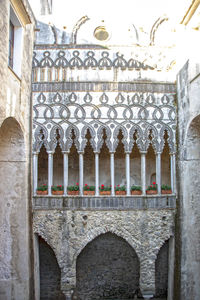 Low angle view of historical building