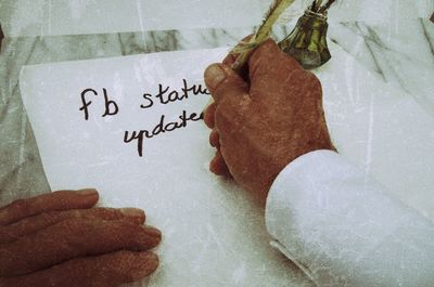Close-up of pen