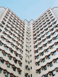 Low angle view of building against clear sky