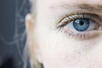 Cropped image of young woman eye