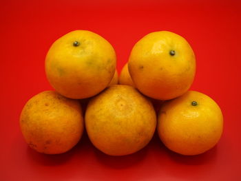 Close-up of fruits on table