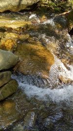 Stream flowing through rocks