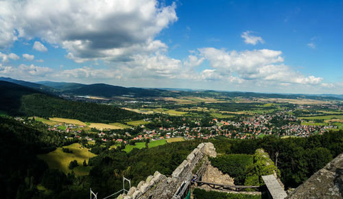 Aerial view of landscape