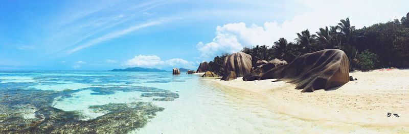 Panoramic view of sea against sky