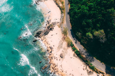 Aerial view of beach