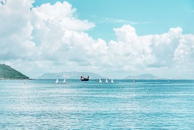 Scenic view of sea against sky