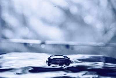 Close-up of water drop on surface