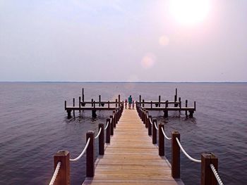 Pier leading to sea