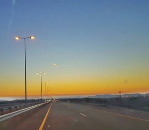 Road at sunset