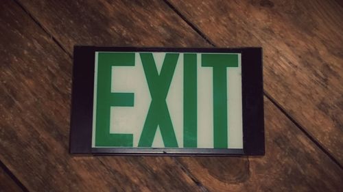 Close-up of illuminated text