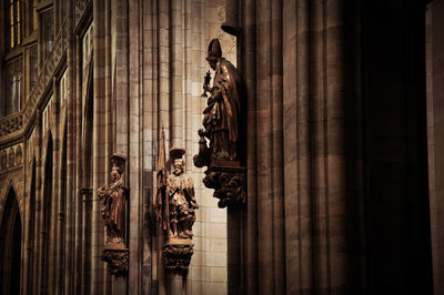 Statues in a cathedral