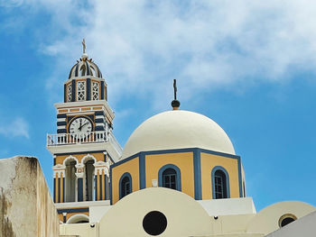 Low angle view of church against sky