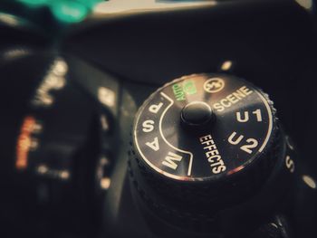 Close-up of clock