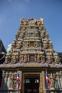 Low angle view of building against clear sky