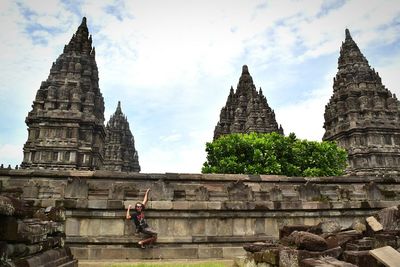 View of temple against sky