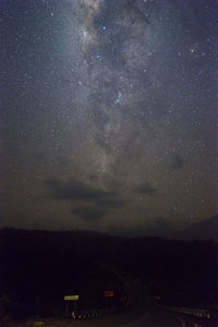 Scenic view of star field at night