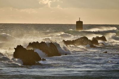 Scenic view of sea against sky