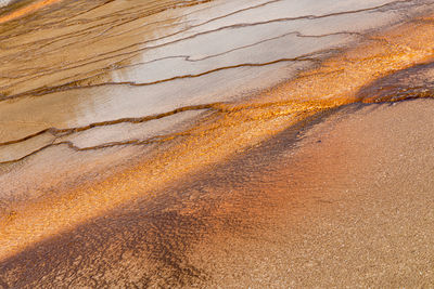 Full frame shot of rock on sand