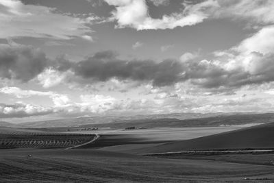 Scenic view of landscape against sky