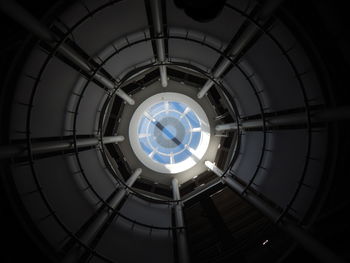 Low angle view of skylight